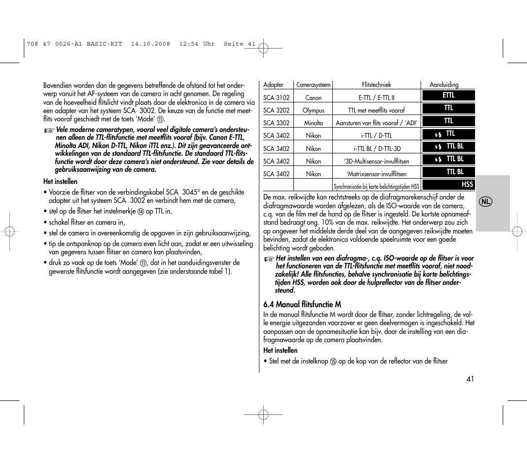 Metz MECABLITZ 45 CL-4 digital BASIC_KIT User Manual | Page 41 / 104