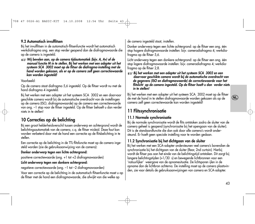 Metz MECABLITZ 45 CL-4 digital BASIC_KIT User Manual | Page 43 / 104