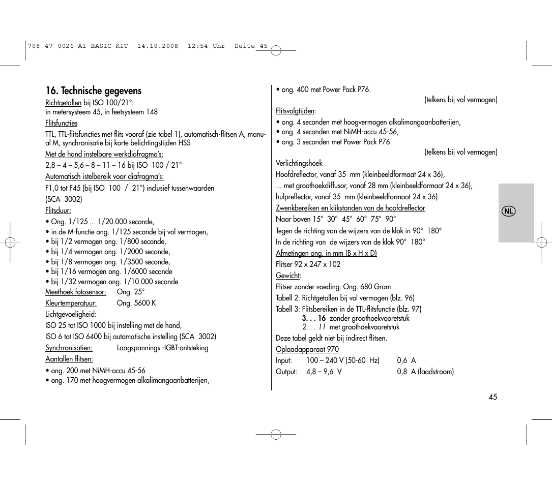 Metz MECABLITZ 45 CL-4 digital BASIC_KIT User Manual | Page 45 / 104