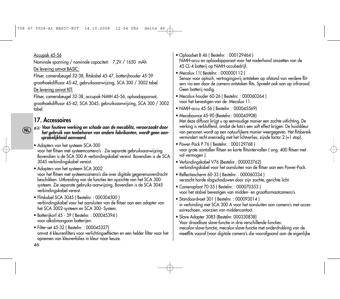 Metz MECABLITZ 45 CL-4 digital BASIC_KIT User Manual | Page 46 / 104