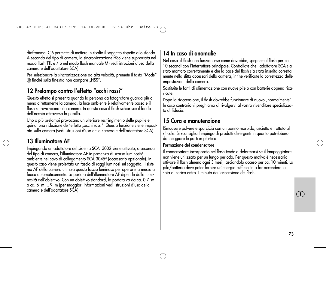 Metz MECABLITZ 45 CL-4 digital BASIC_KIT User Manual | Page 73 / 104