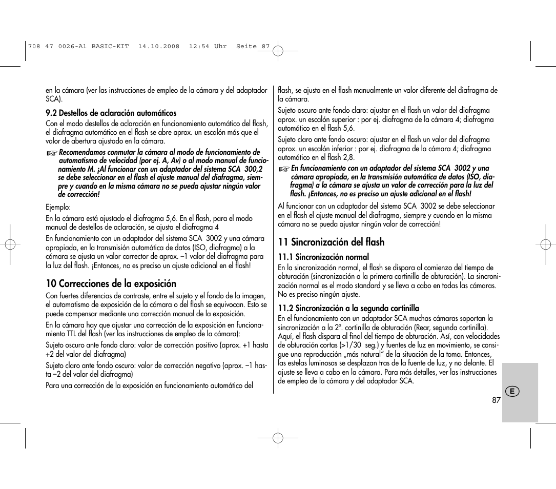 Metz MECABLITZ 45 CL-4 digital BASIC_KIT User Manual | Page 87 / 104