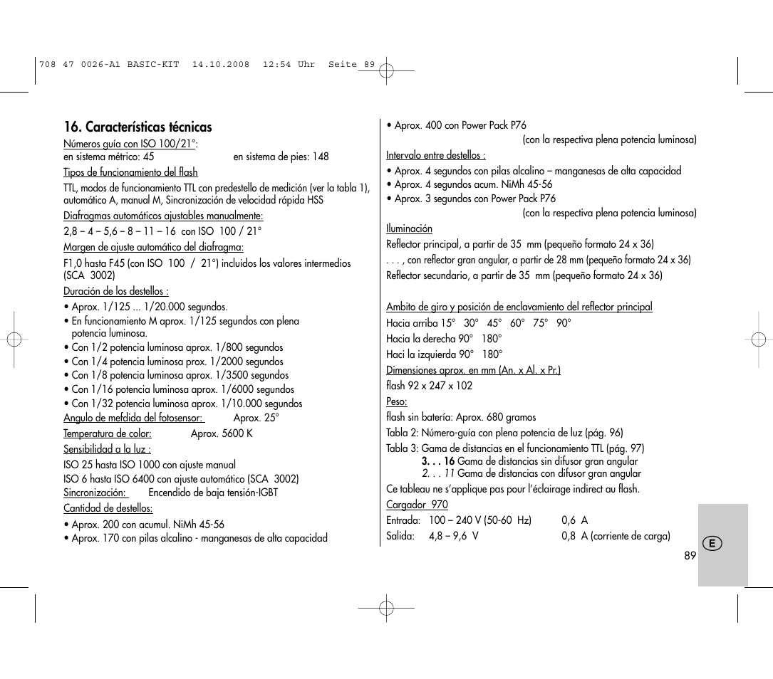 Metz MECABLITZ 45 CL-4 digital BASIC_KIT User Manual | Page 89 / 104