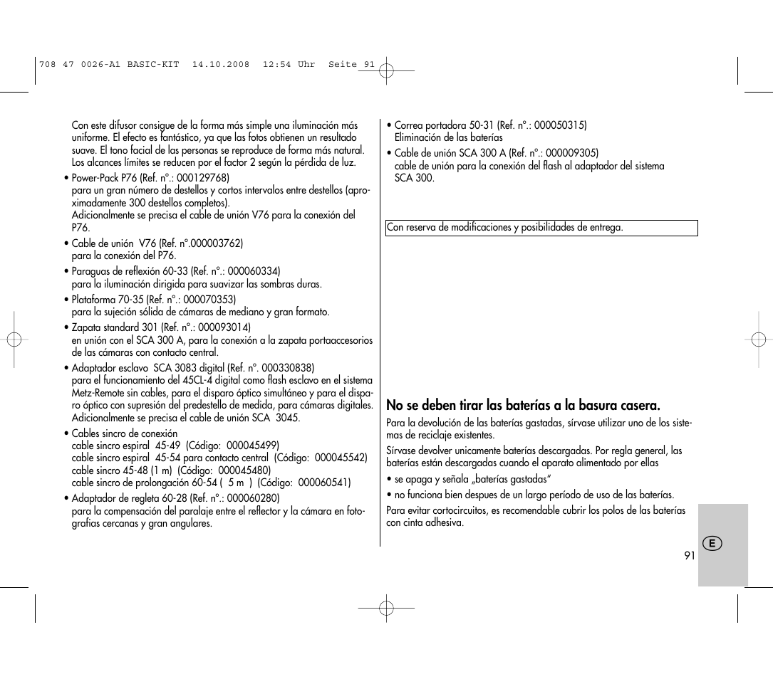 Metz MECABLITZ 45 CL-4 digital BASIC_KIT User Manual | Page 91 / 104