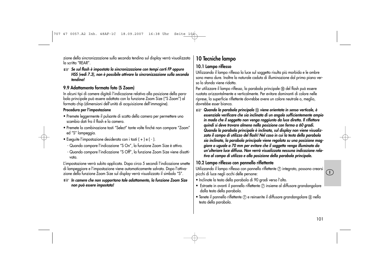 Metz MECABLITZ 48 AF-1 digital Canon User Manual | Page 101 / 136