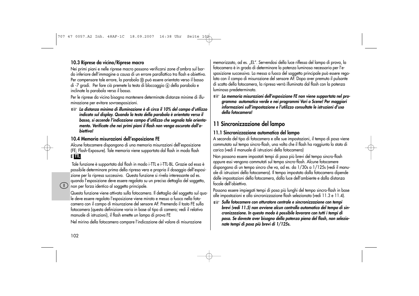 Metz MECABLITZ 48 AF-1 digital Canon User Manual | Page 102 / 136