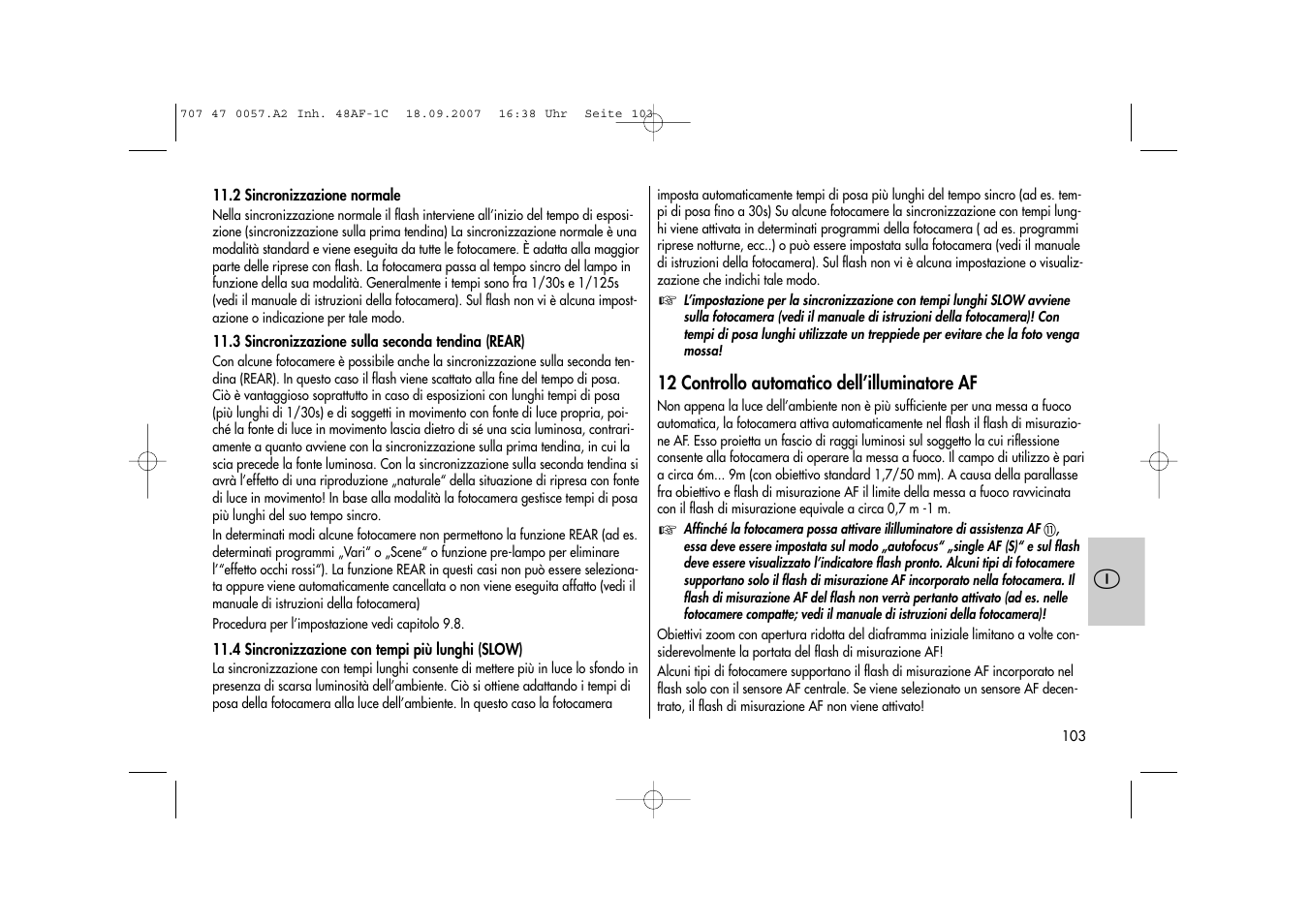 Metz MECABLITZ 48 AF-1 digital Canon User Manual | Page 103 / 136