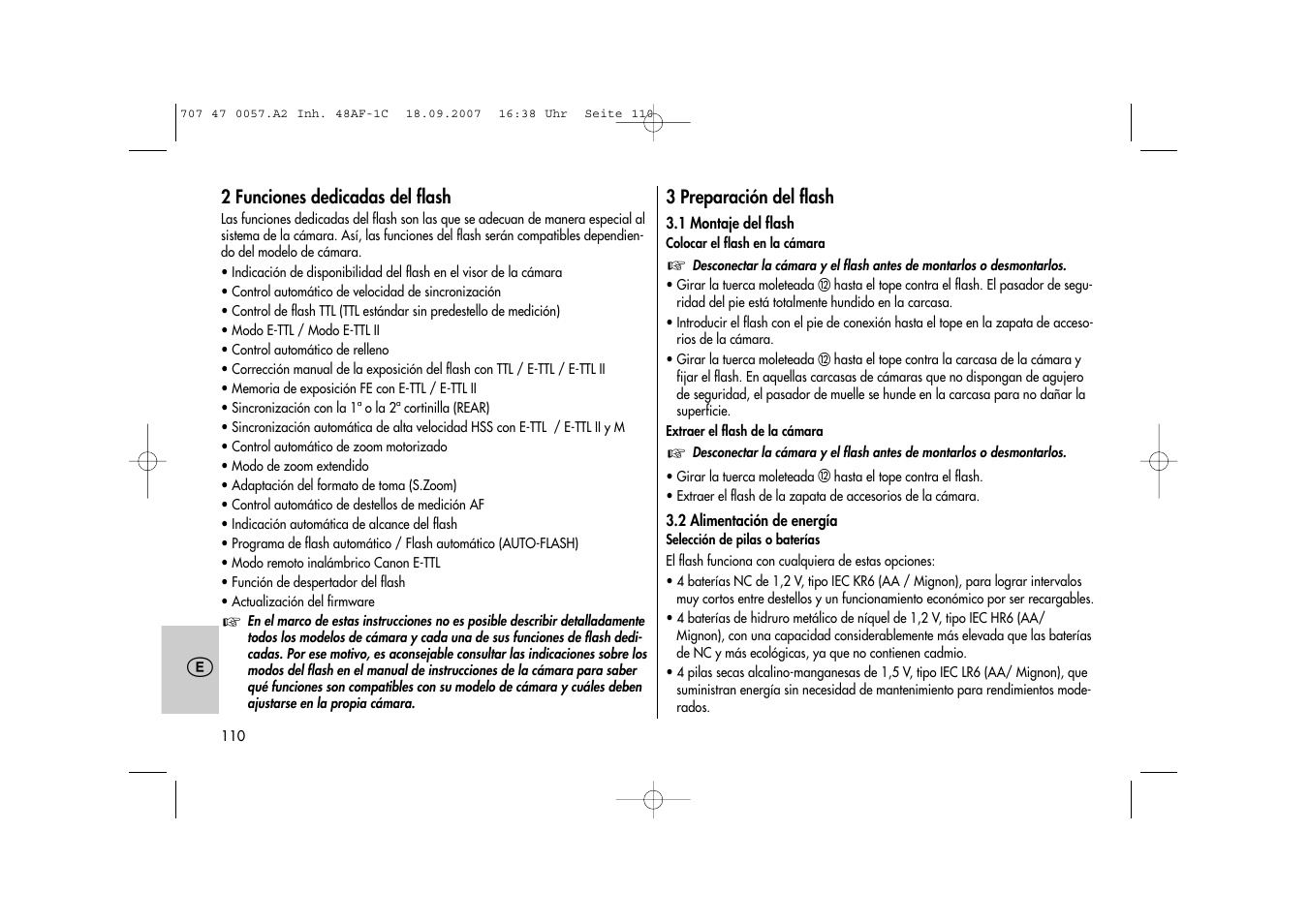 Metz MECABLITZ 48 AF-1 digital Canon User Manual | Page 110 / 136