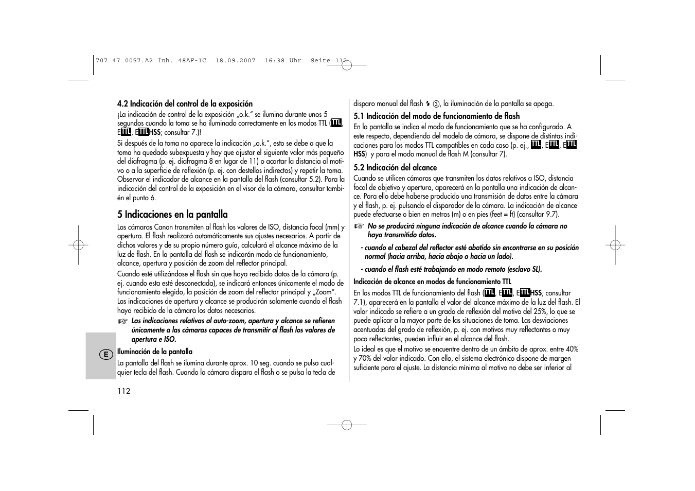 Metz MECABLITZ 48 AF-1 digital Canon User Manual | Page 112 / 136