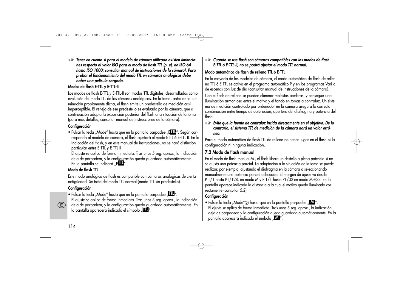 Metz MECABLITZ 48 AF-1 digital Canon User Manual | Page 114 / 136