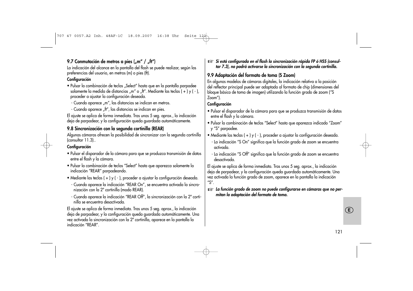 Metz MECABLITZ 48 AF-1 digital Canon User Manual | Page 121 / 136