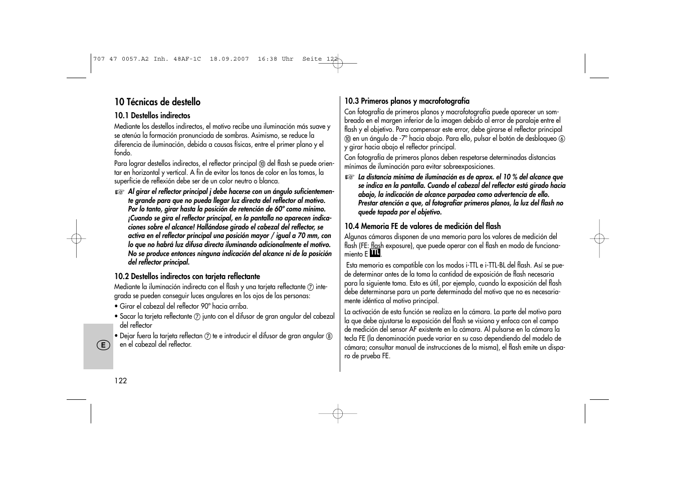 Metz MECABLITZ 48 AF-1 digital Canon User Manual | Page 122 / 136