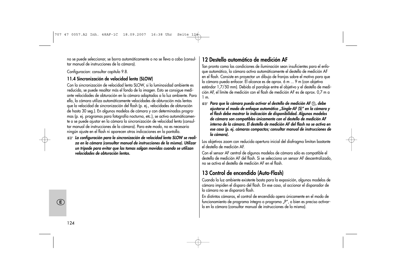 Metz MECABLITZ 48 AF-1 digital Canon User Manual | Page 124 / 136