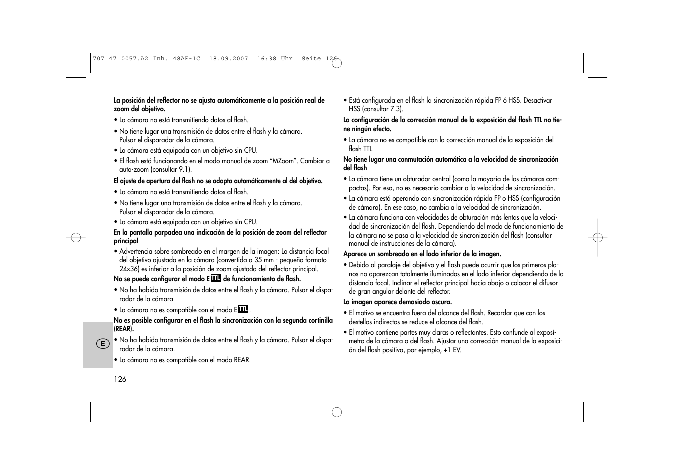 Metz MECABLITZ 48 AF-1 digital Canon User Manual | Page 126 / 136