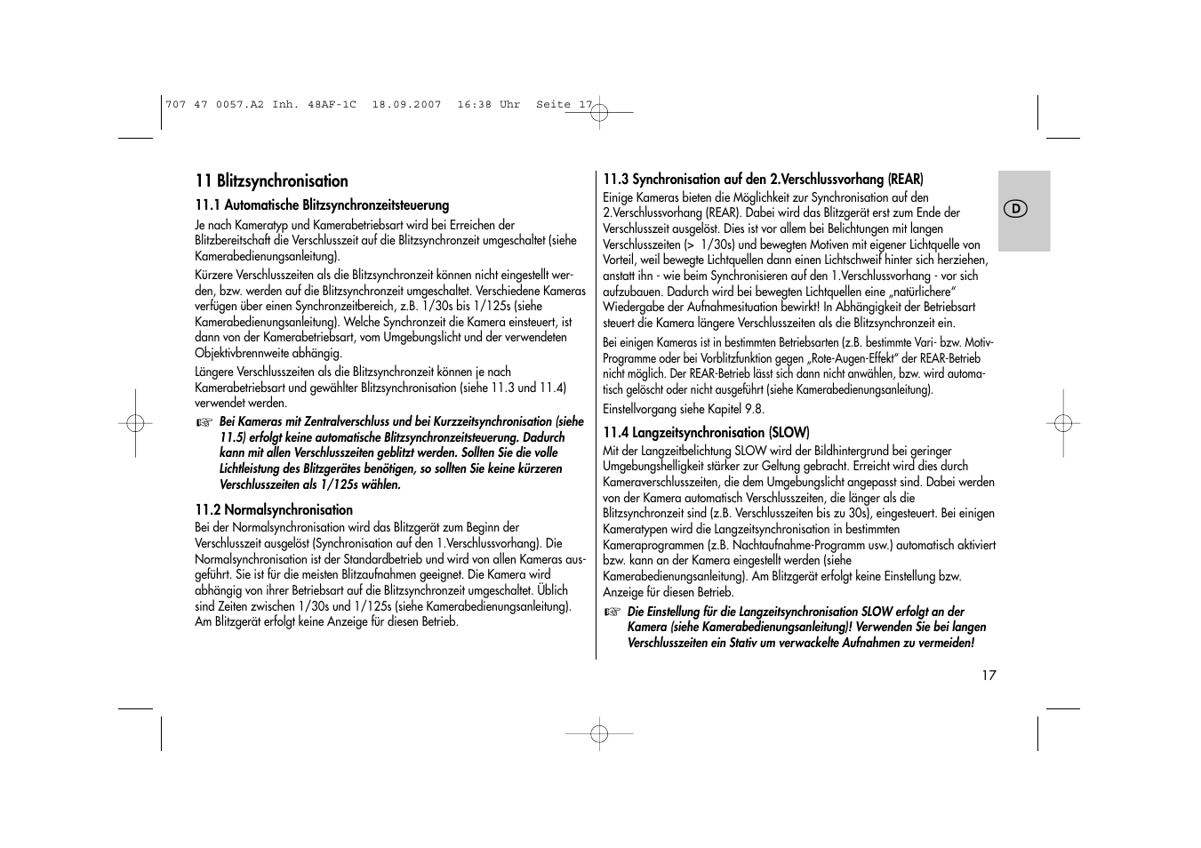 Metz MECABLITZ 48 AF-1 digital Canon User Manual | Page 17 / 136