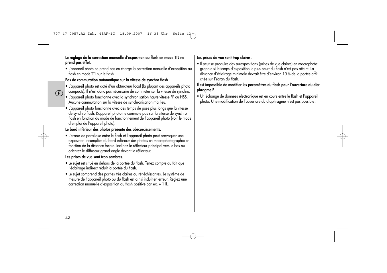 Metz MECABLITZ 48 AF-1 digital Canon User Manual | Page 42 / 136