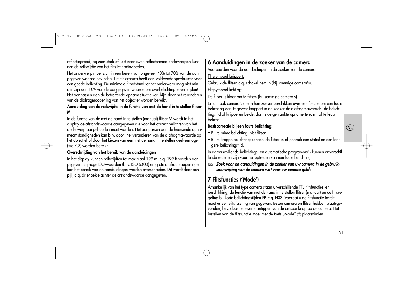 Metz MECABLITZ 48 AF-1 digital Canon User Manual | Page 51 / 136