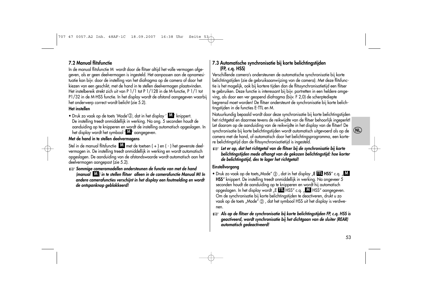 Metz MECABLITZ 48 AF-1 digital Canon User Manual | Page 53 / 136