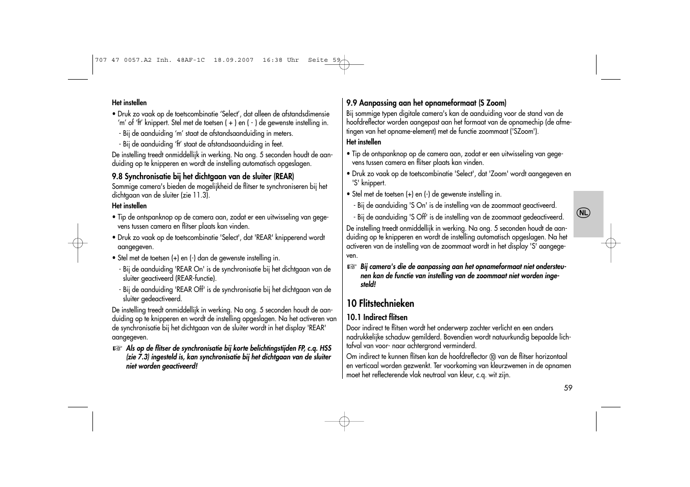 Metz MECABLITZ 48 AF-1 digital Canon User Manual | Page 59 / 136