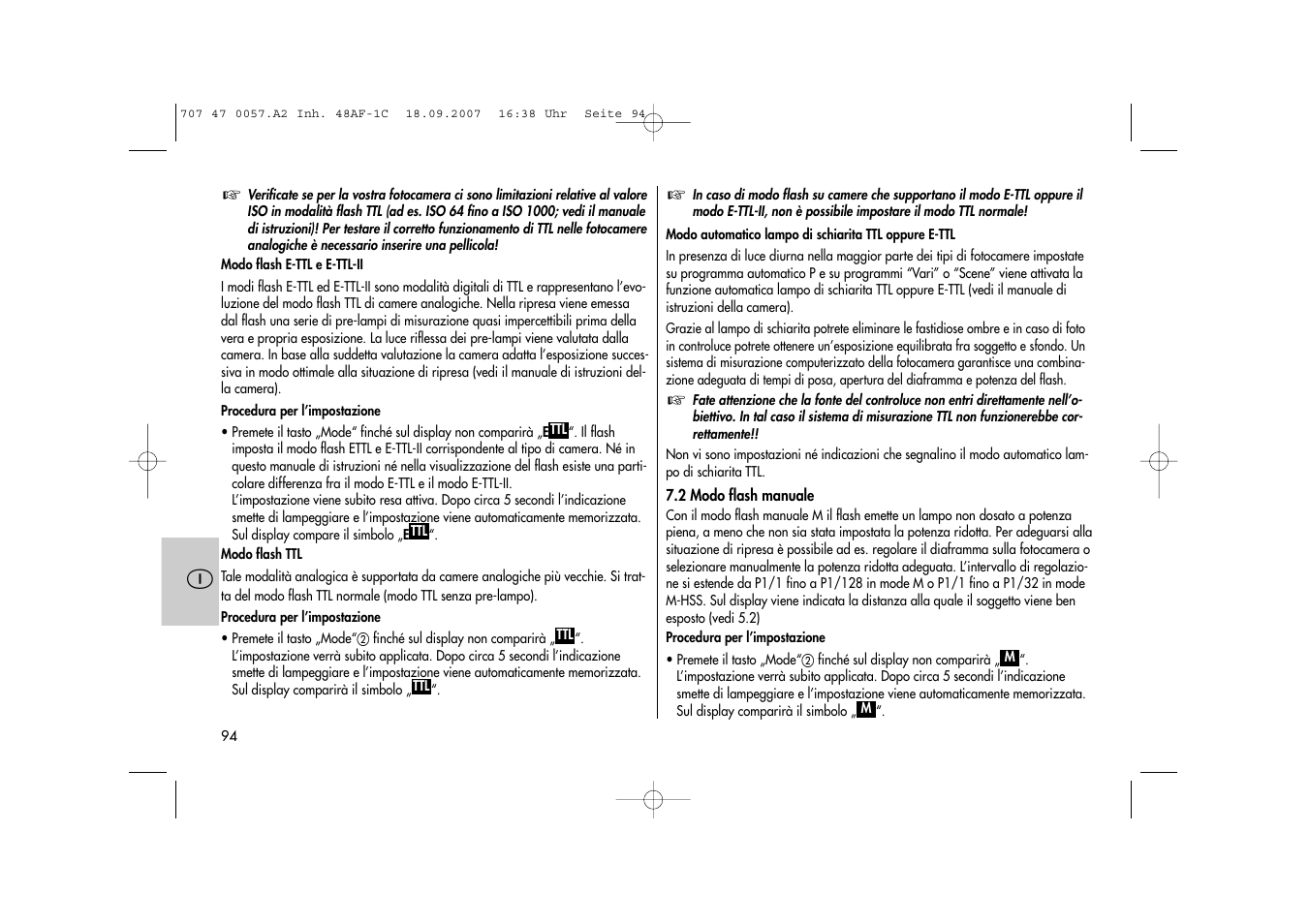 Metz MECABLITZ 48 AF-1 digital Canon User Manual | Page 94 / 136