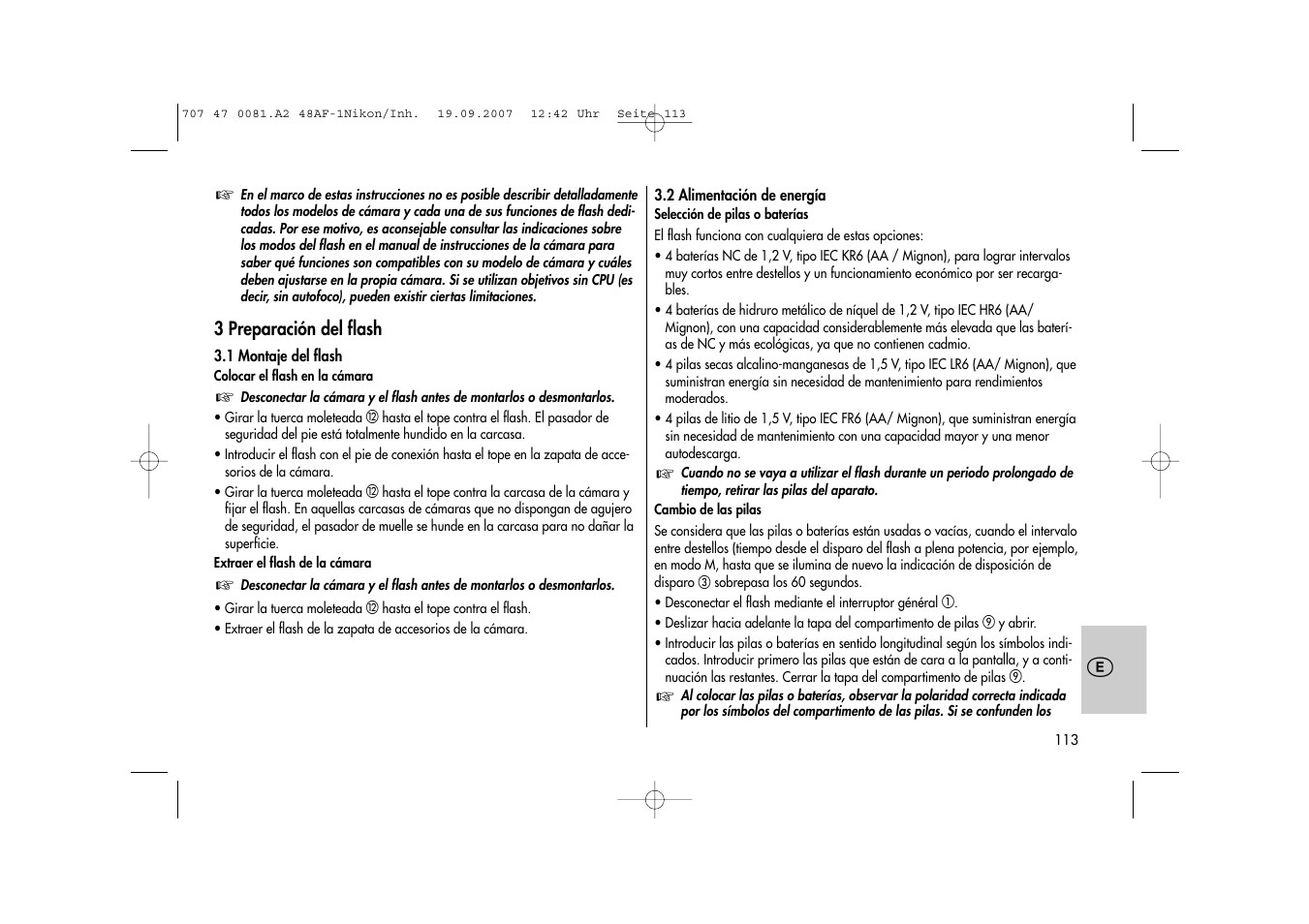 Metz MECABLITZ 48 AF-1 digital Nikon User Manual | Page 113 / 139