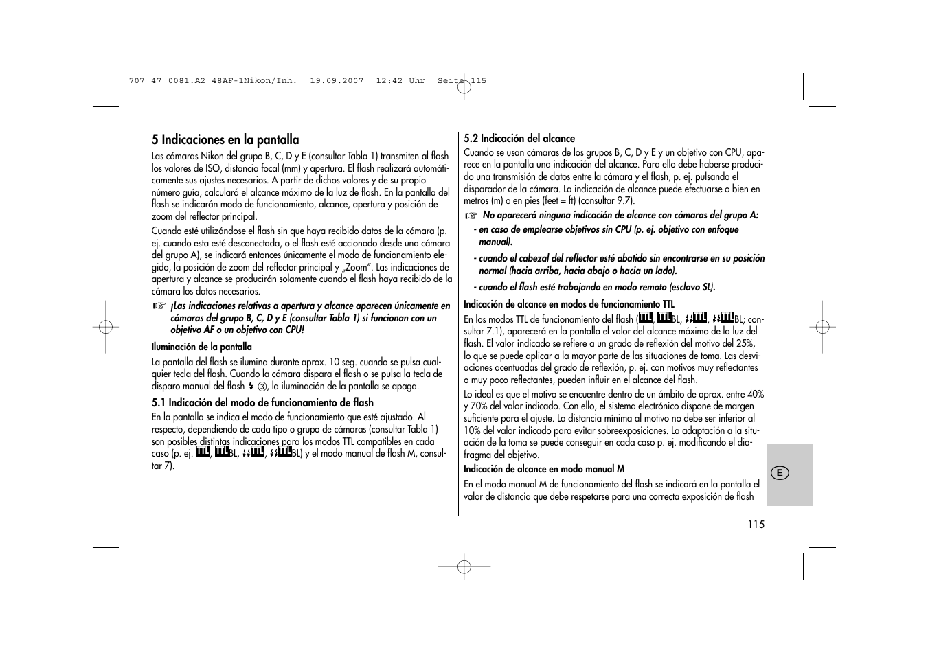 Metz MECABLITZ 48 AF-1 digital Nikon User Manual | Page 115 / 139