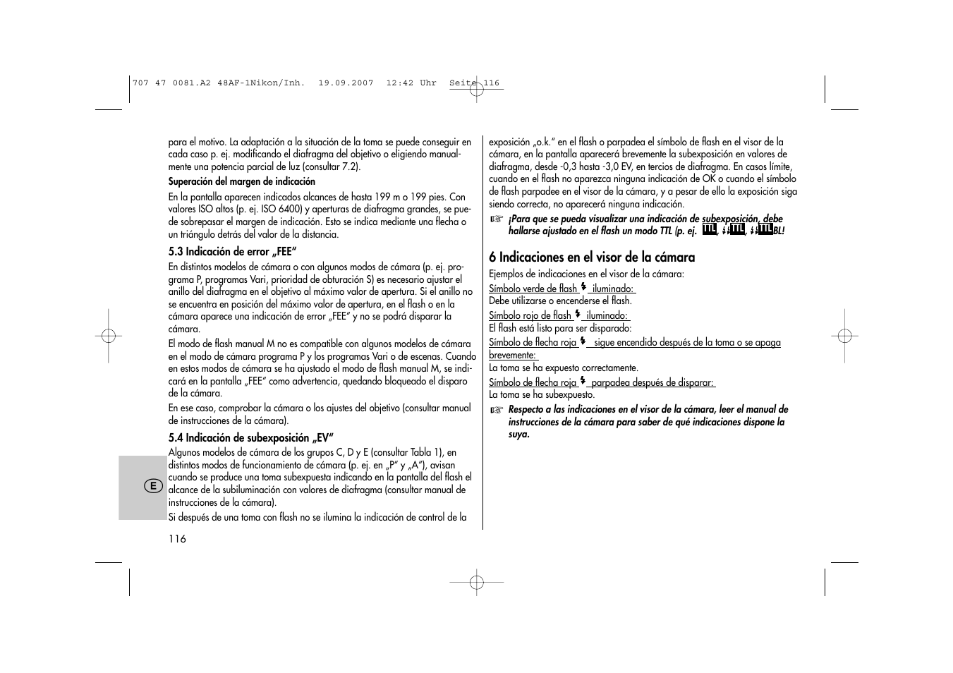 Metz MECABLITZ 48 AF-1 digital Nikon User Manual | Page 116 / 139