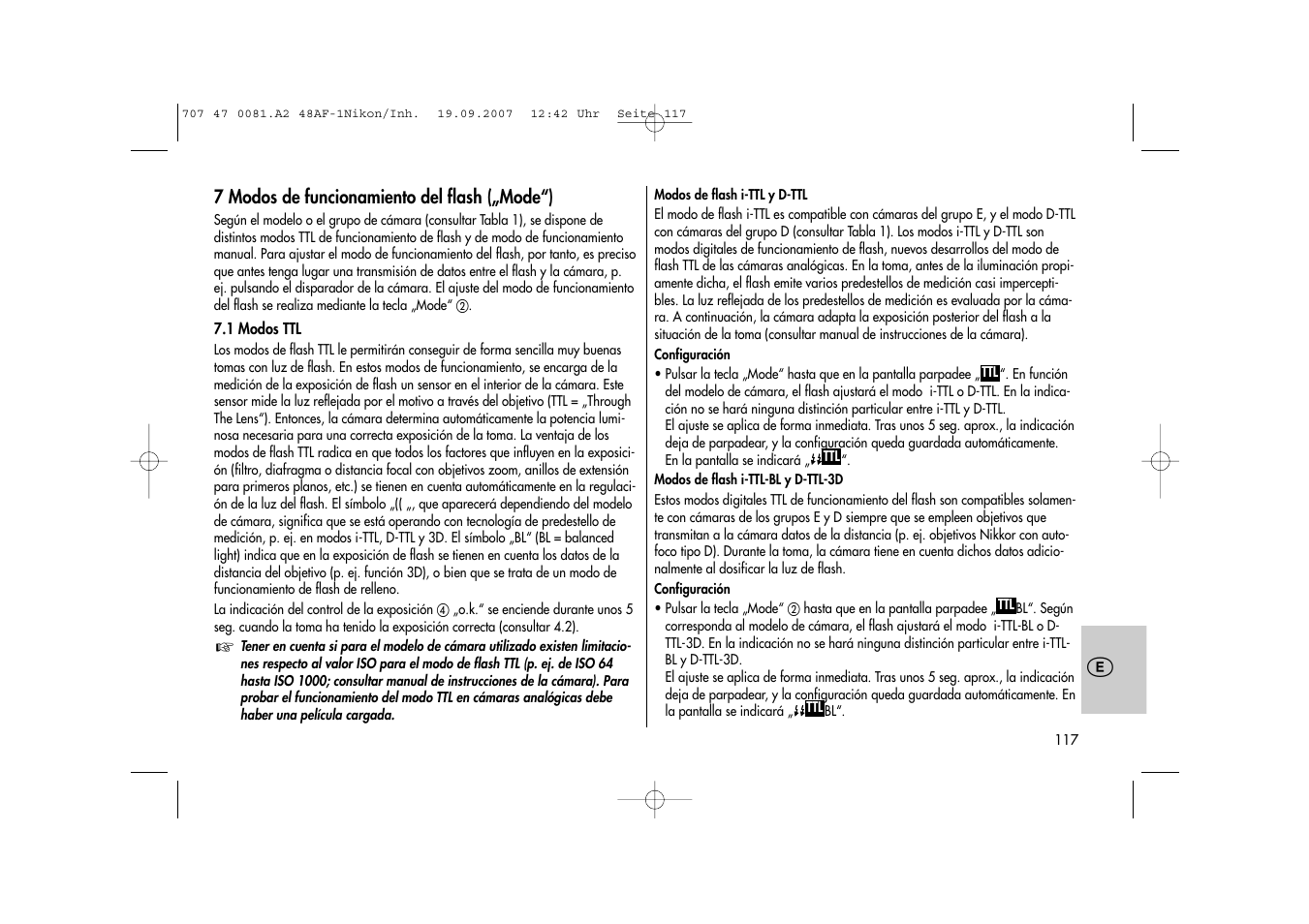 Metz MECABLITZ 48 AF-1 digital Nikon User Manual | Page 117 / 139