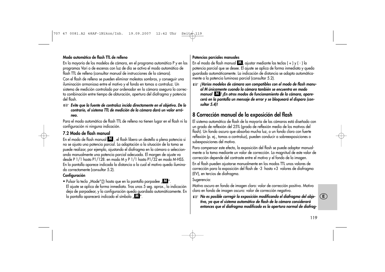 Metz MECABLITZ 48 AF-1 digital Nikon User Manual | Page 119 / 139