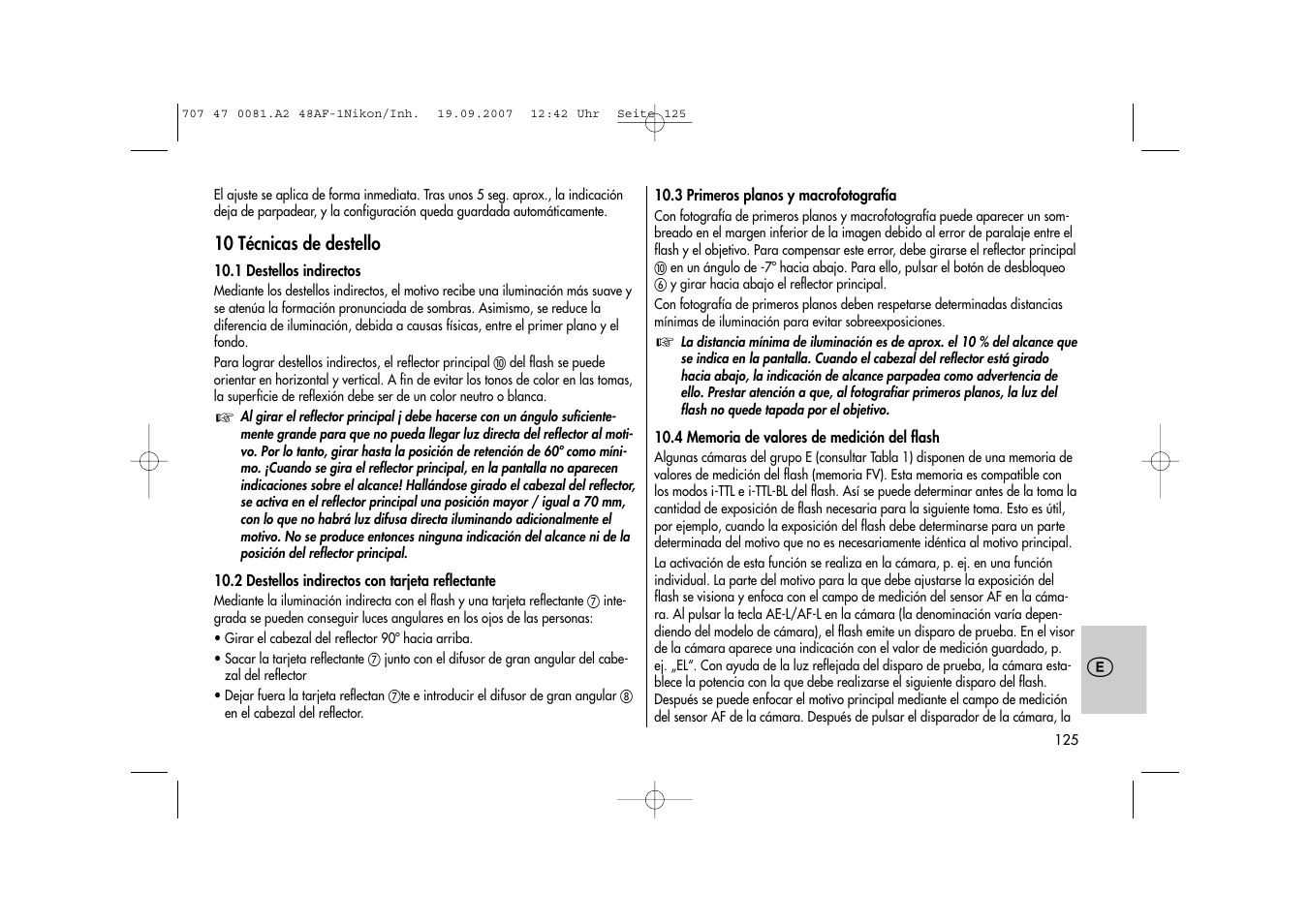 Metz MECABLITZ 48 AF-1 digital Nikon User Manual | Page 125 / 139