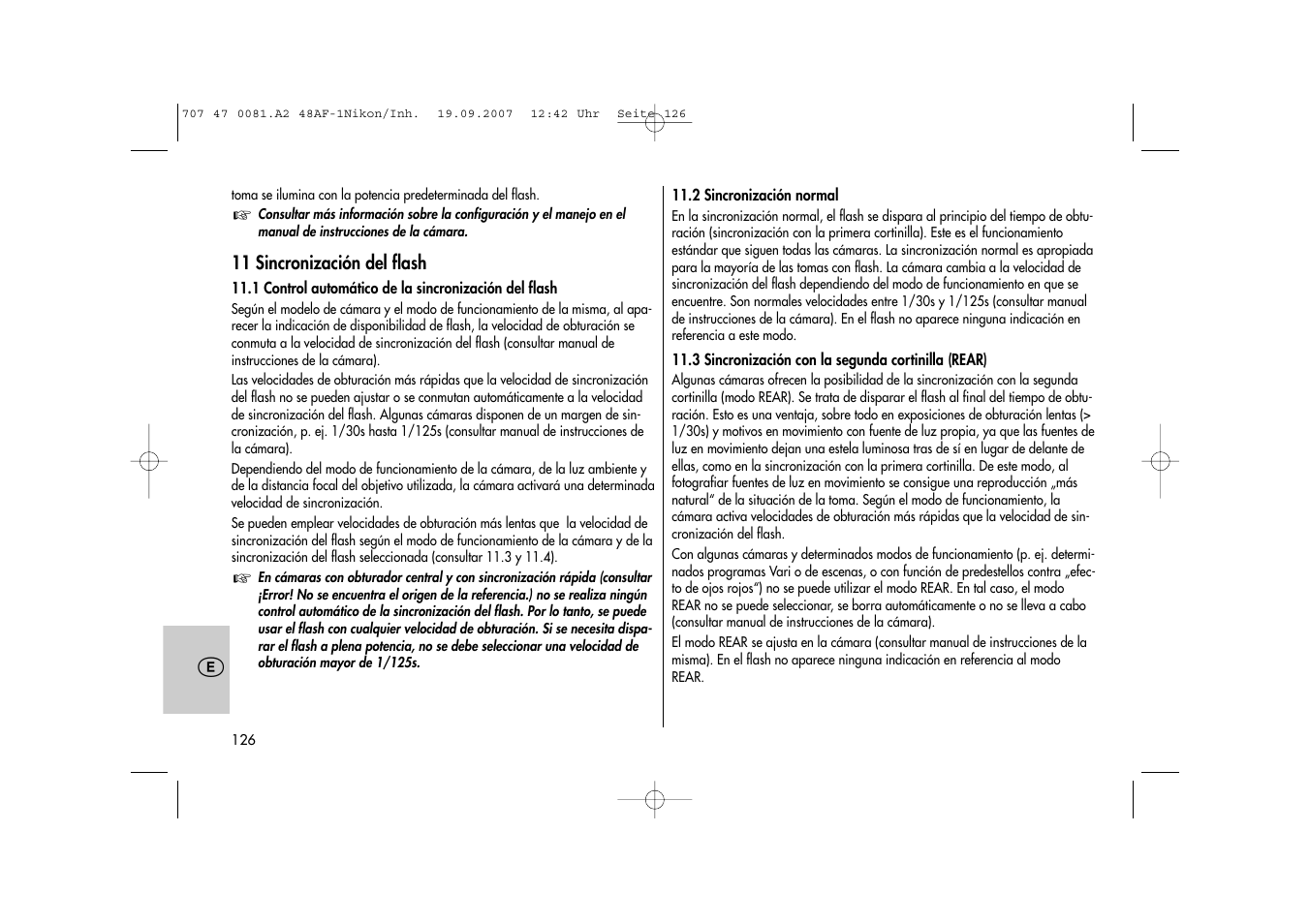Metz MECABLITZ 48 AF-1 digital Nikon User Manual | Page 126 / 139