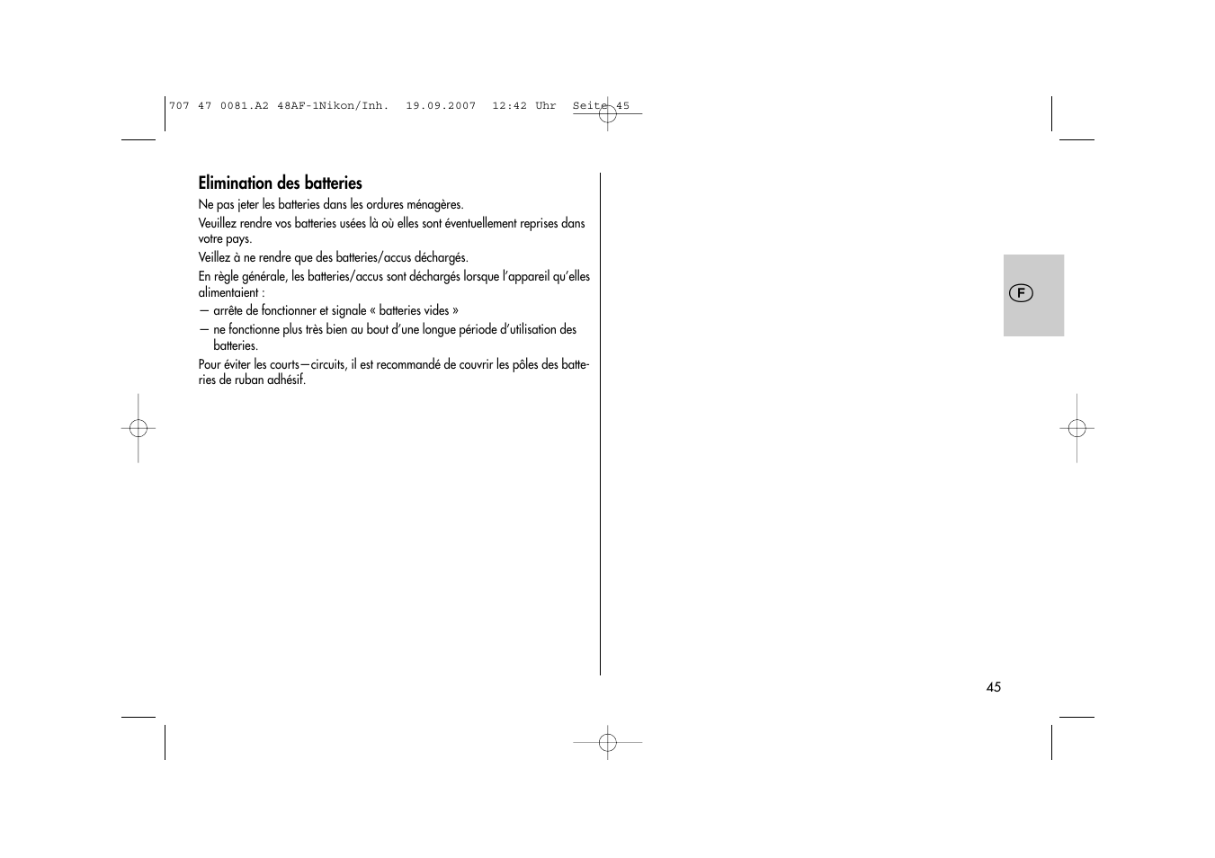 Metz MECABLITZ 48 AF-1 digital Nikon User Manual | Page 45 / 139