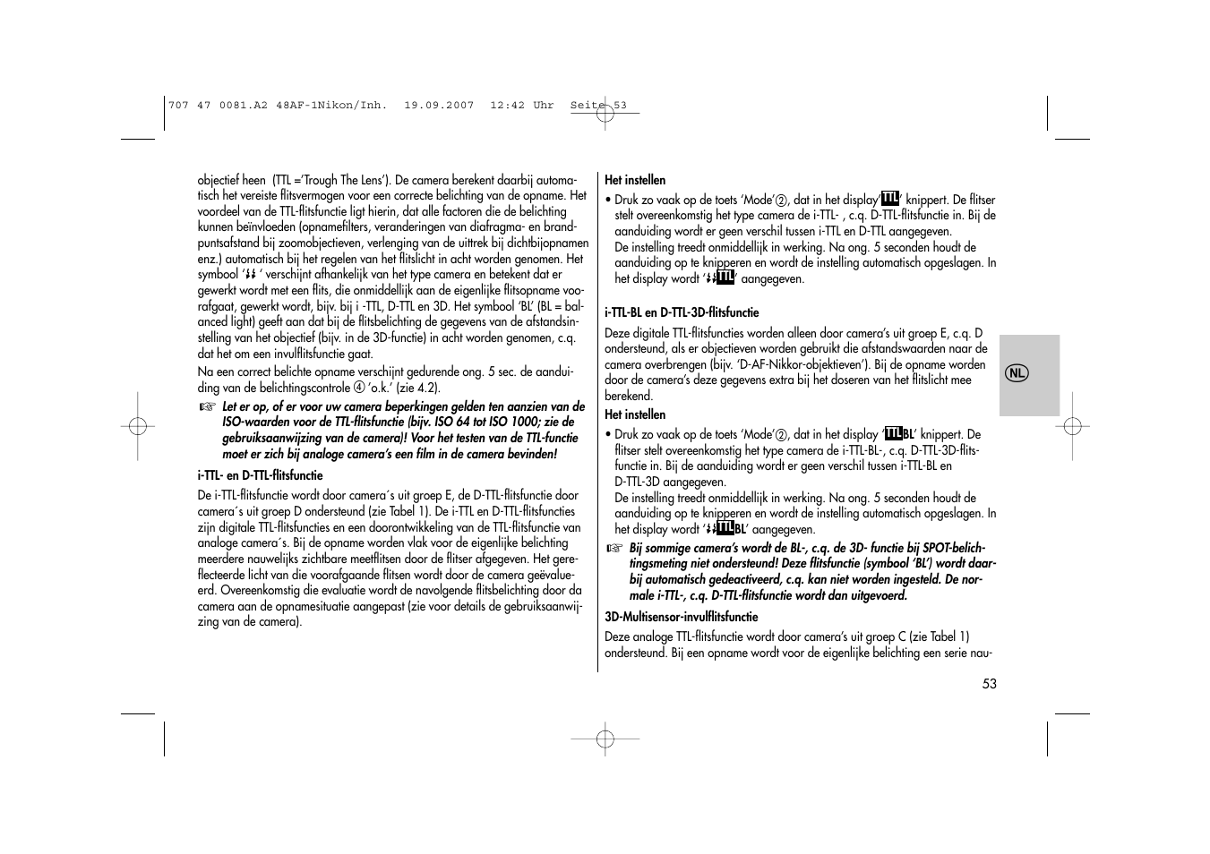 Metz MECABLITZ 48 AF-1 digital Nikon User Manual | Page 53 / 139