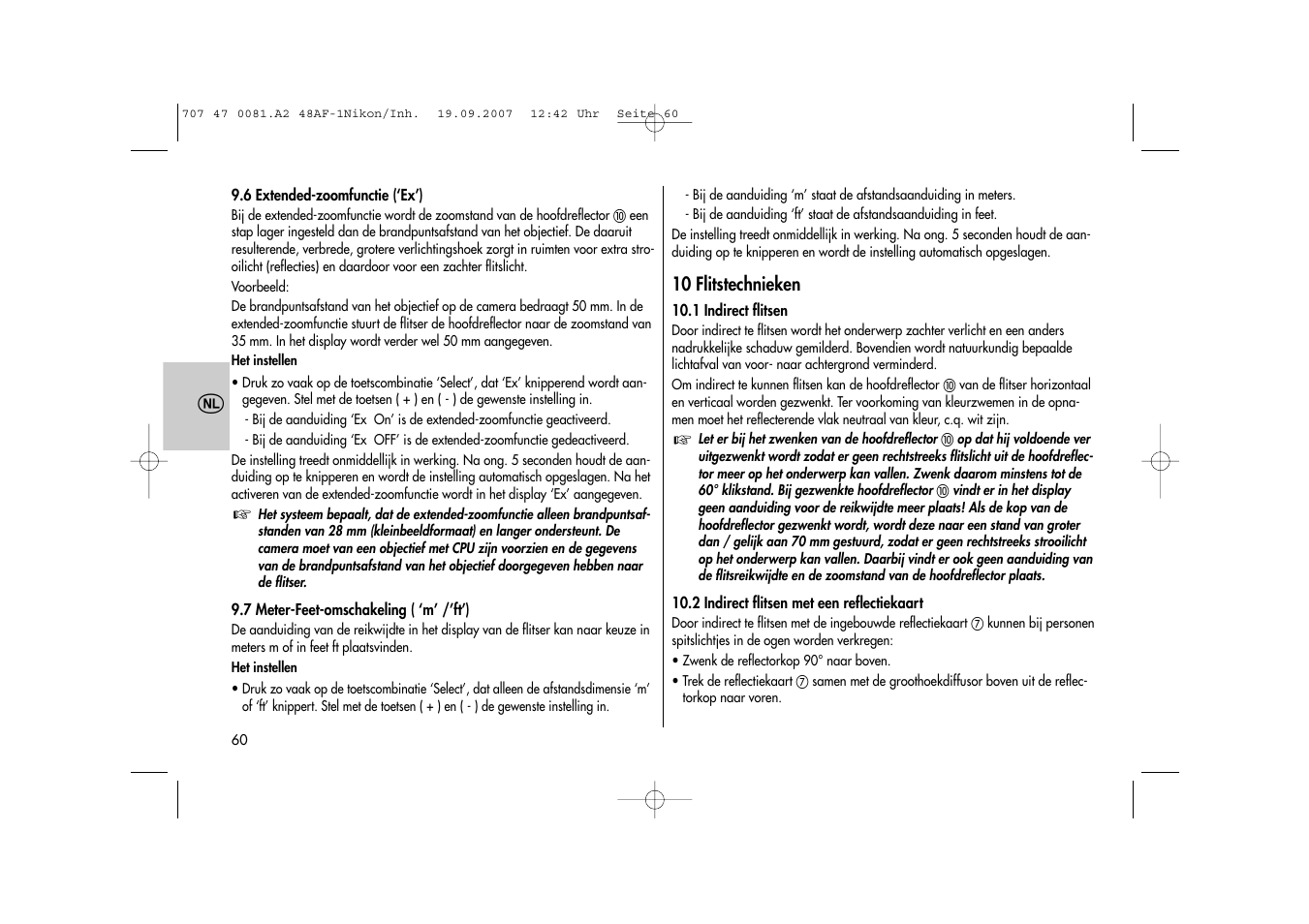 Metz MECABLITZ 48 AF-1 digital Nikon User Manual | Page 60 / 139
