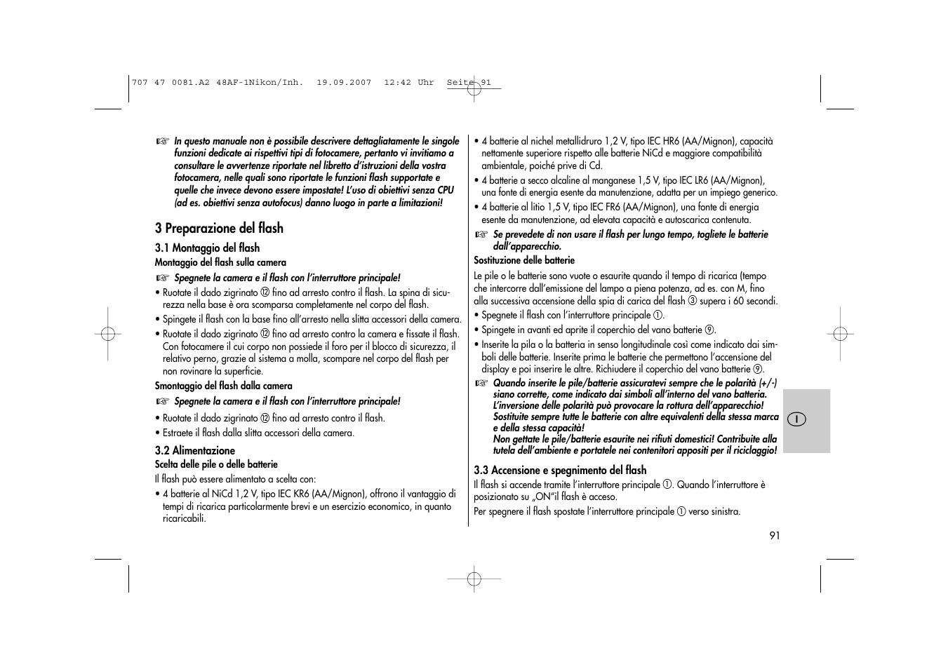 Metz MECABLITZ 48 AF-1 digital Nikon User Manual | Page 91 / 139