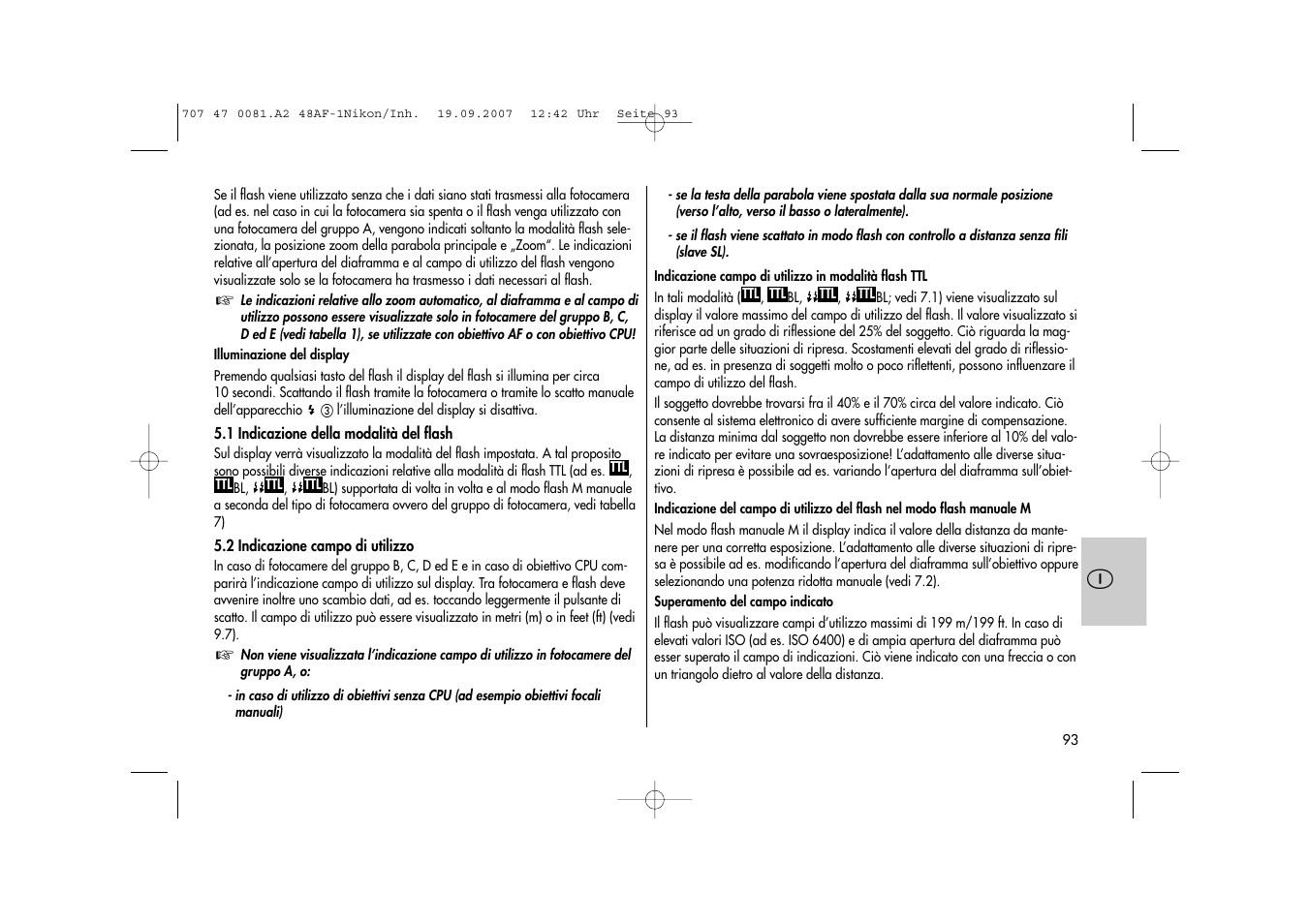 Metz MECABLITZ 48 AF-1 digital Nikon User Manual | Page 93 / 139