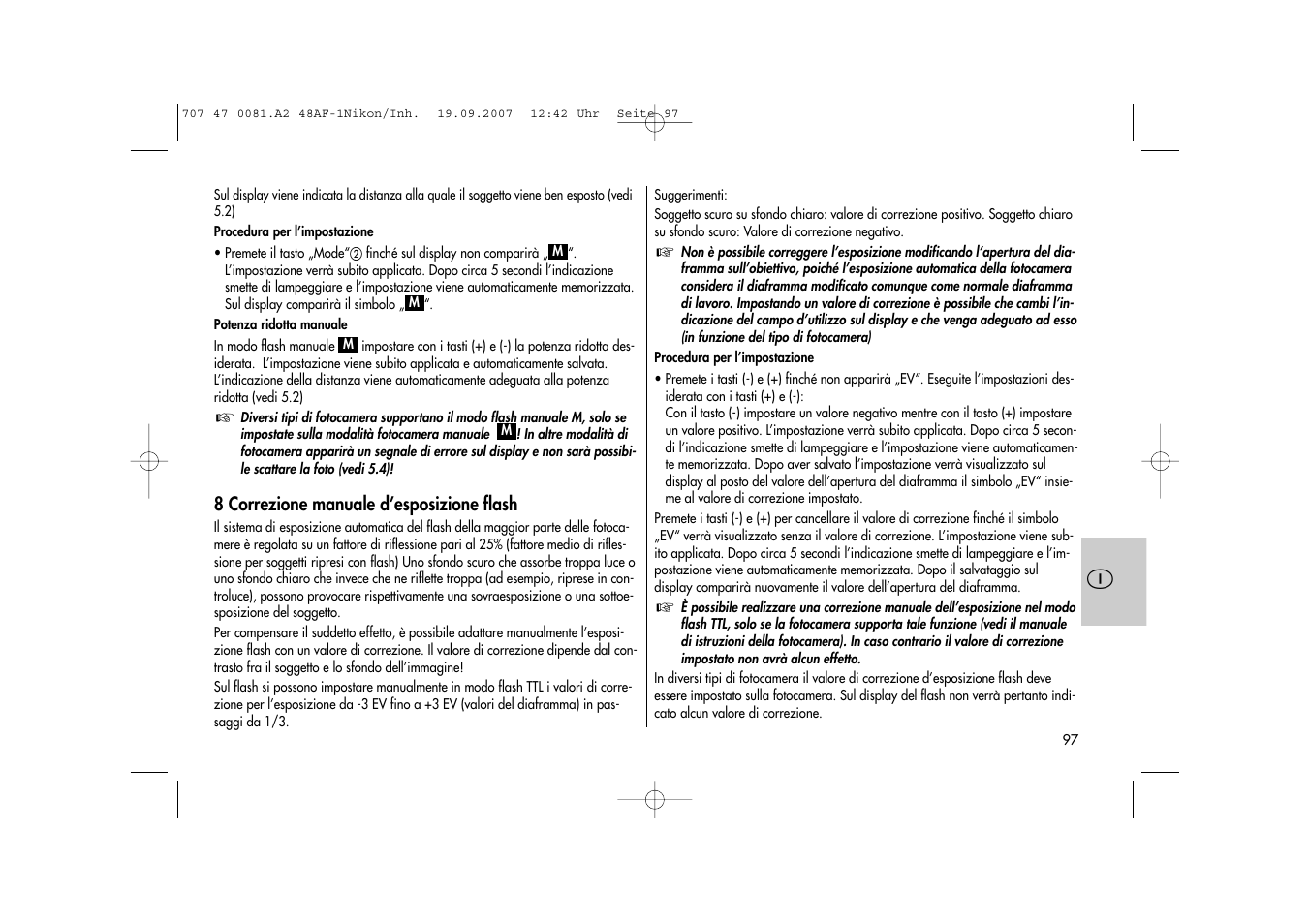 Metz MECABLITZ 48 AF-1 digital Nikon User Manual | Page 97 / 139