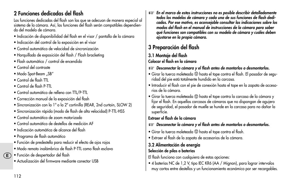 Metz MECABLITZ 48 AF-1 digital Pentax User Manual | Page 112 / 140