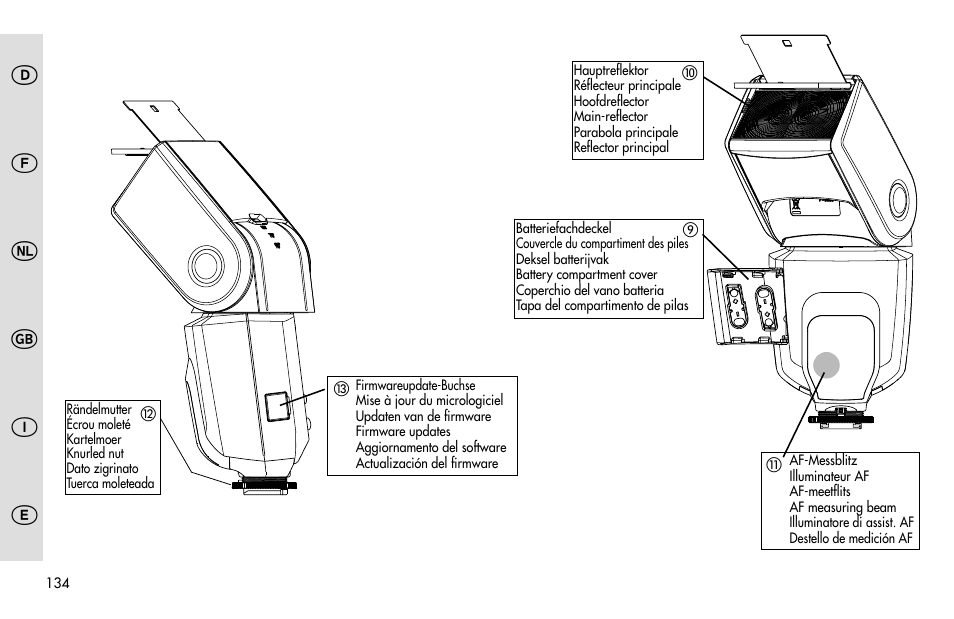 Metz MECABLITZ 48 AF-1 digital Pentax User Manual | Page 134 / 140
