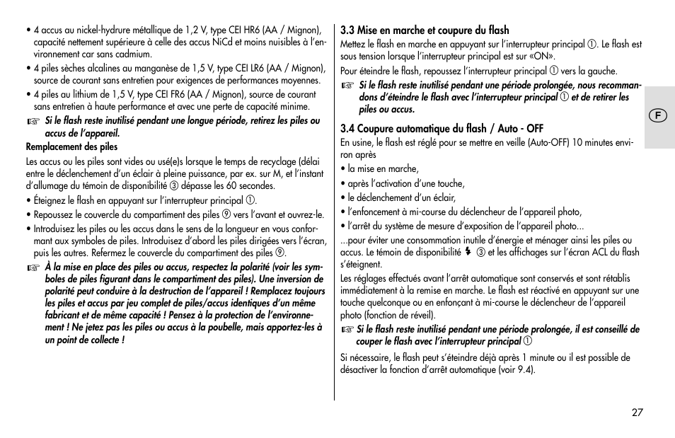 Metz MECABLITZ 48 AF-1 digital Pentax User Manual | Page 27 / 140
