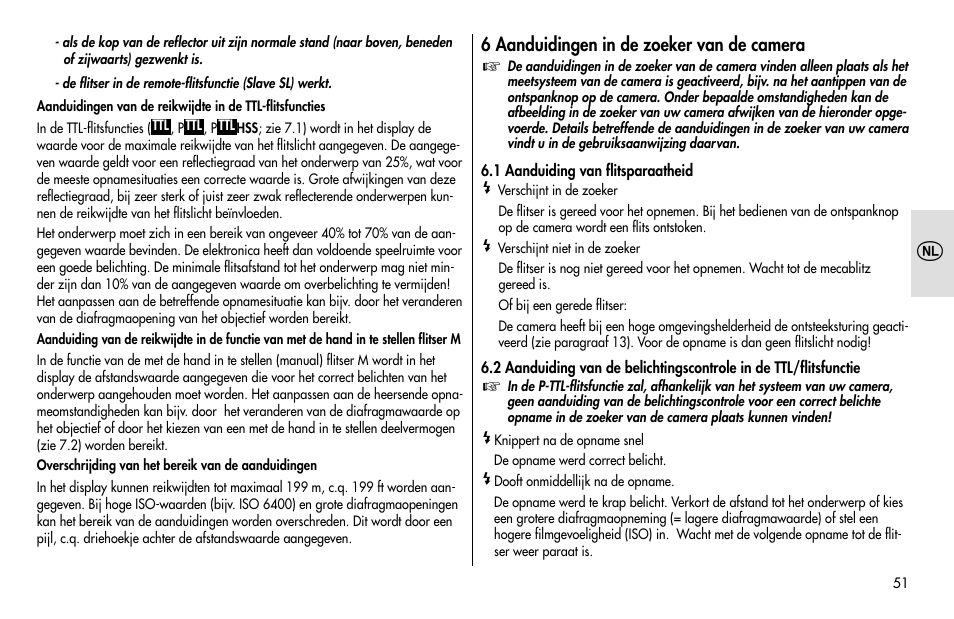 Metz MECABLITZ 48 AF-1 digital Pentax User Manual | Page 51 / 140