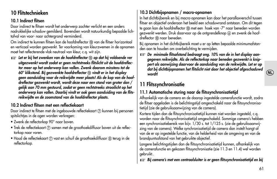 Metz MECABLITZ 48 AF-1 digital Pentax User Manual | Page 61 / 140