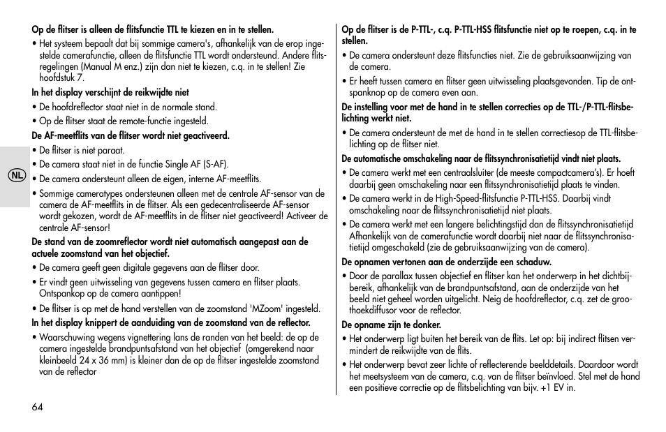 Metz MECABLITZ 48 AF-1 digital Pentax User Manual | Page 64 / 140