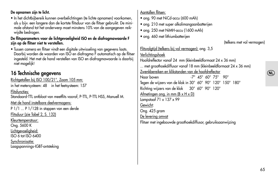 Metz MECABLITZ 48 AF-1 digital Pentax User Manual | Page 65 / 140
