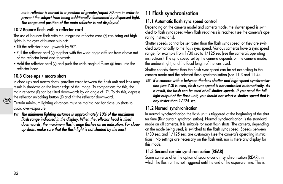 Metz MECABLITZ 48 AF-1 digital Pentax User Manual | Page 82 / 140