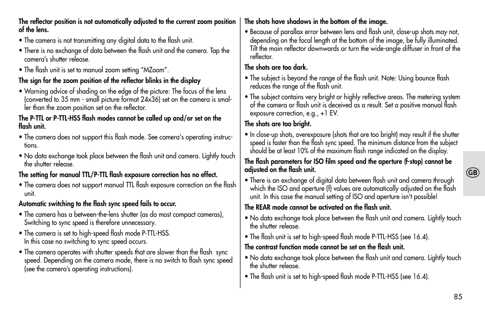 Metz MECABLITZ 48 AF-1 digital Pentax User Manual | Page 85 / 140