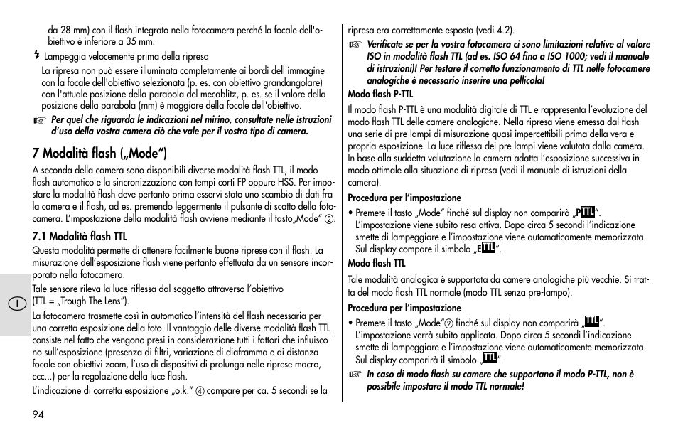 Metz MECABLITZ 48 AF-1 digital Pentax User Manual | Page 94 / 140