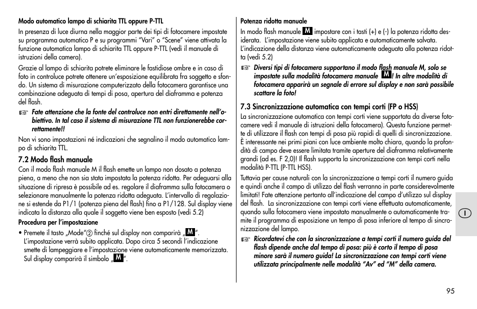 Metz MECABLITZ 48 AF-1 digital Pentax User Manual | Page 95 / 140