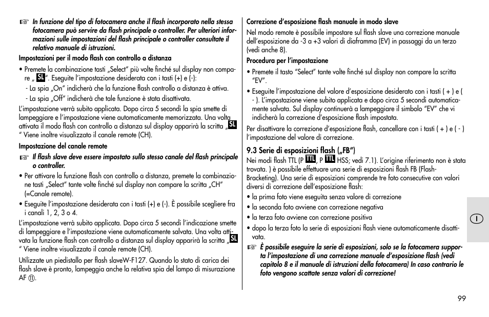 Metz MECABLITZ 48 AF-1 digital Pentax User Manual | Page 99 / 140