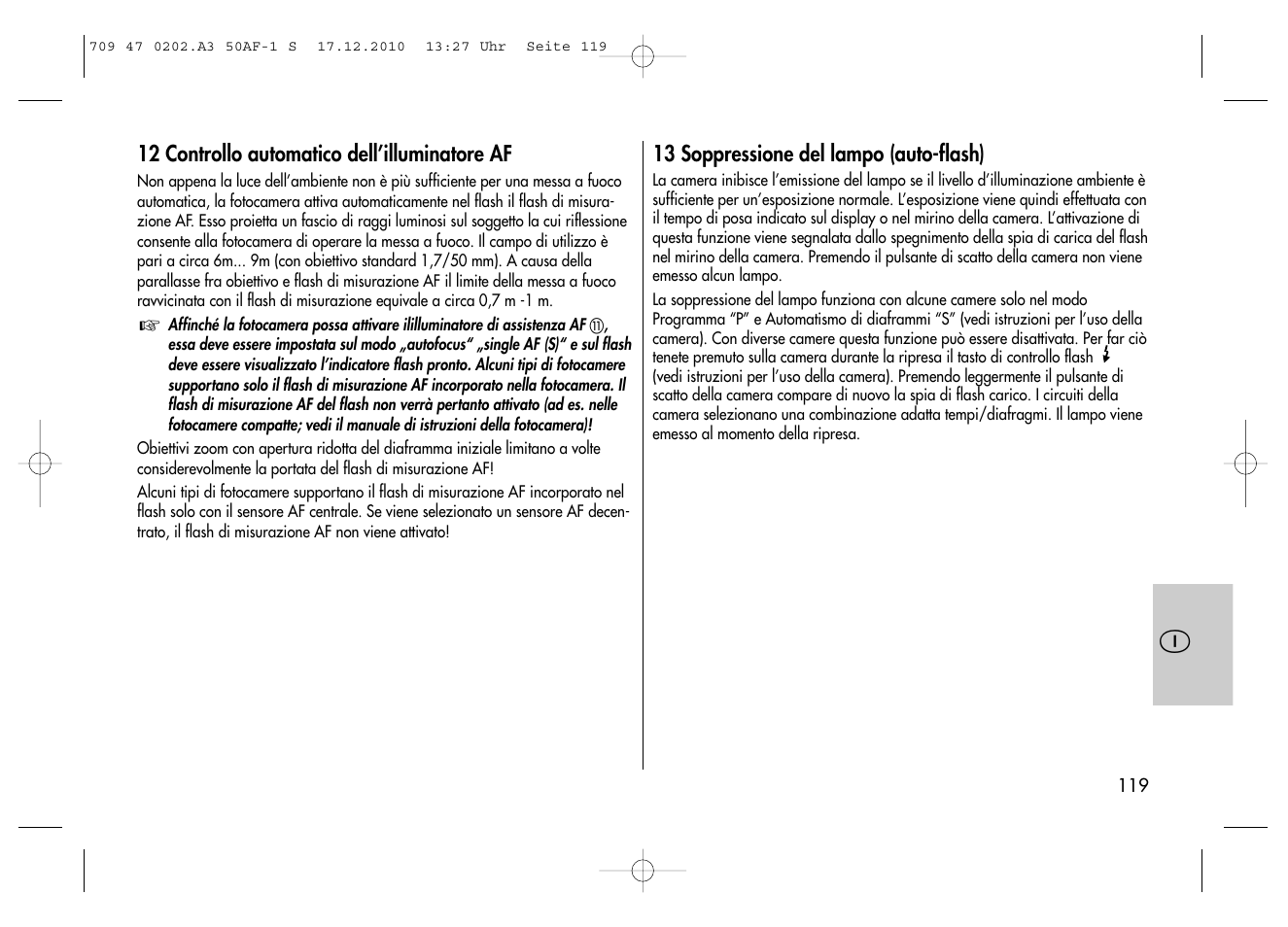 Metz MECABLITZ 50 AF-1 digital Sony User Manual | Page 119 / 158